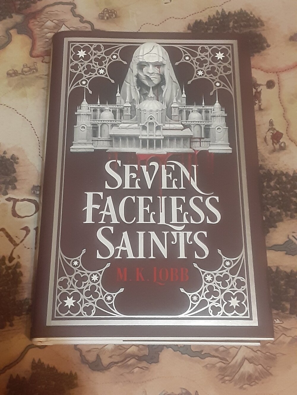 Seven Faceless Saints by M.K. Lobb SIGNED Fairyloot sprayed edges exclusive edit